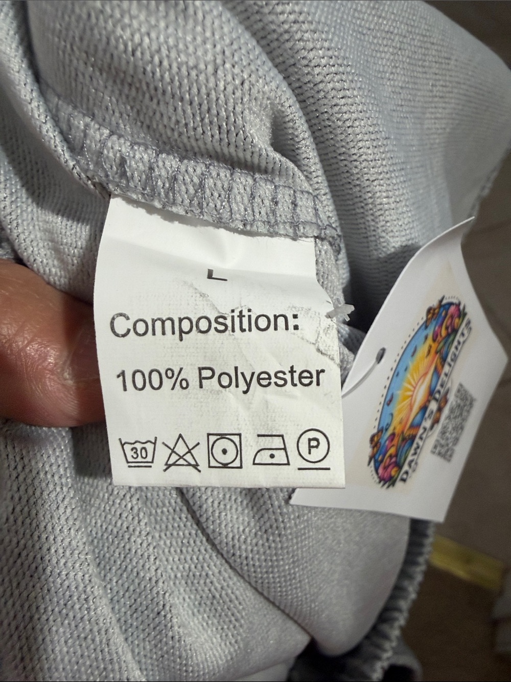Kids Gray Paw-Print Joggers with Dog Graphic - Picture 3 of 4